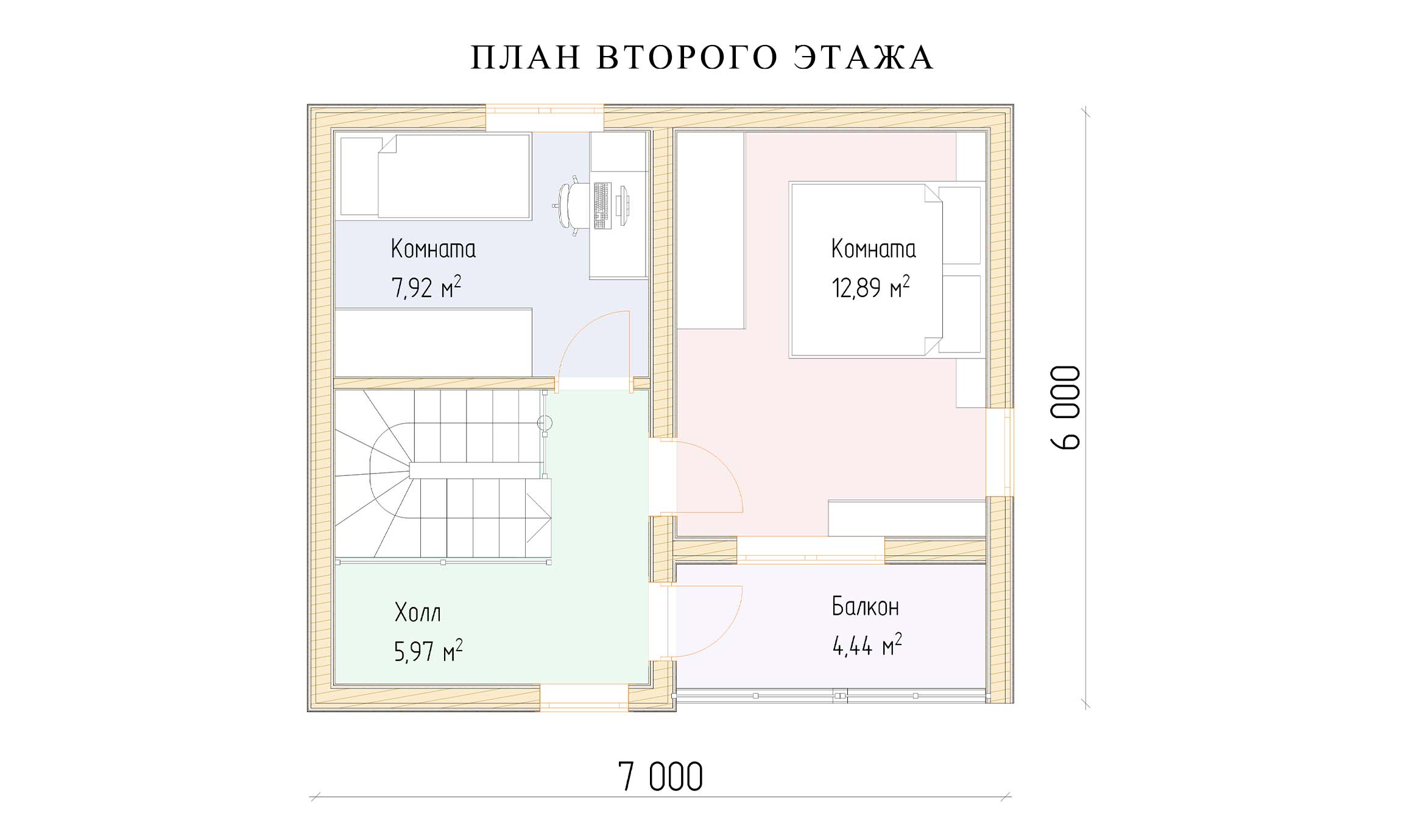 планировка 6х7