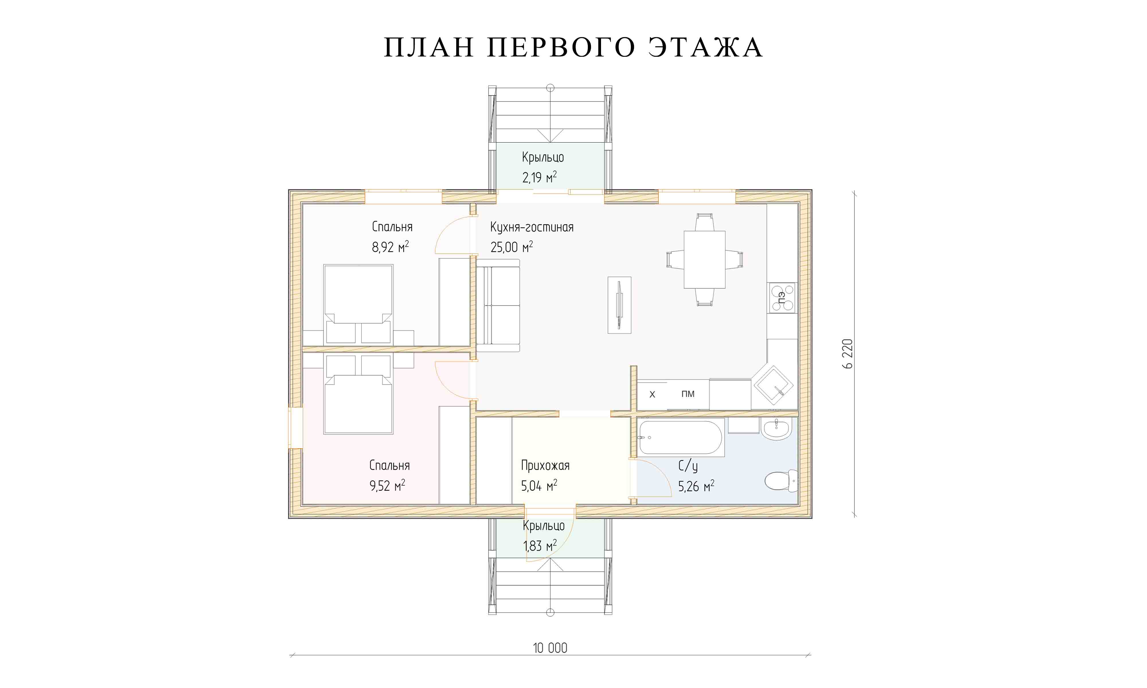 планировка 6х10