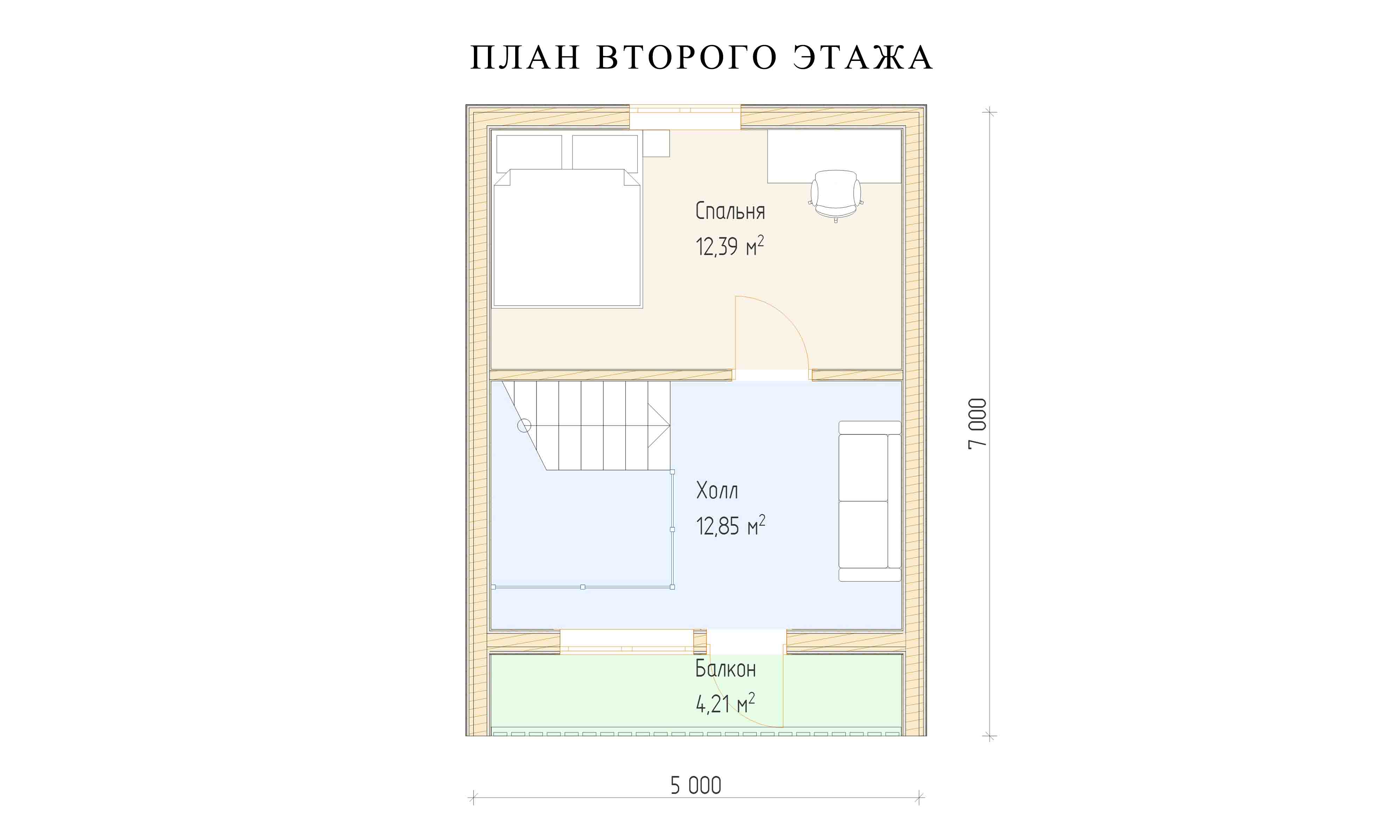 планировка 5х7