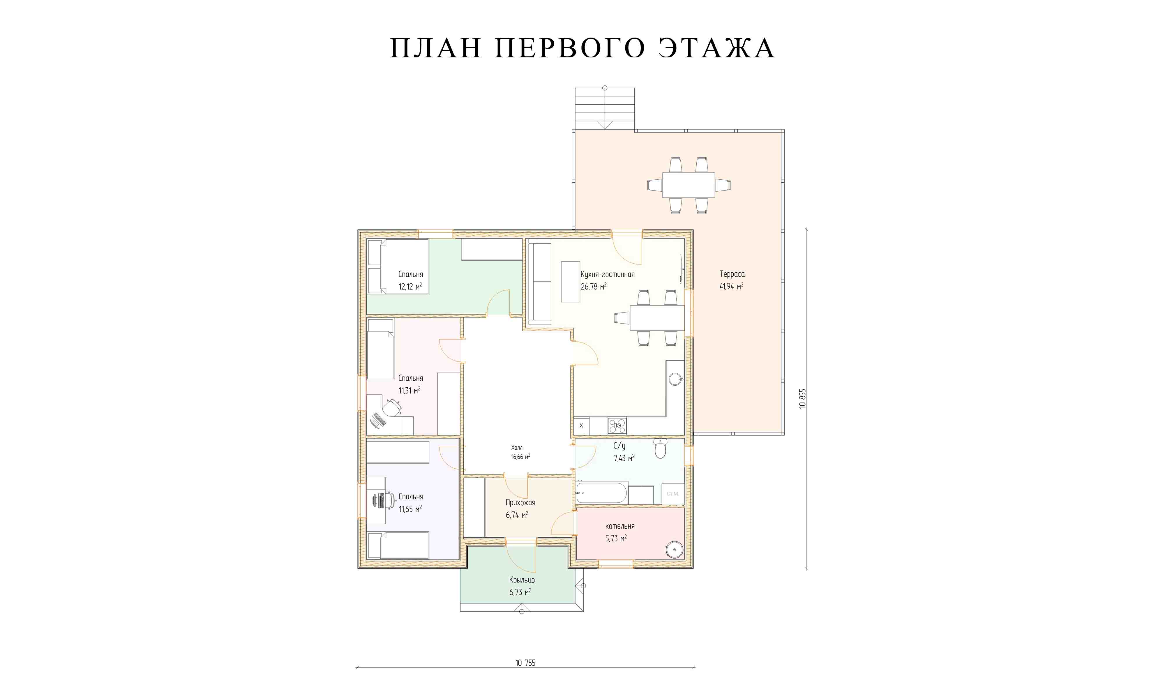 планировка 10х10