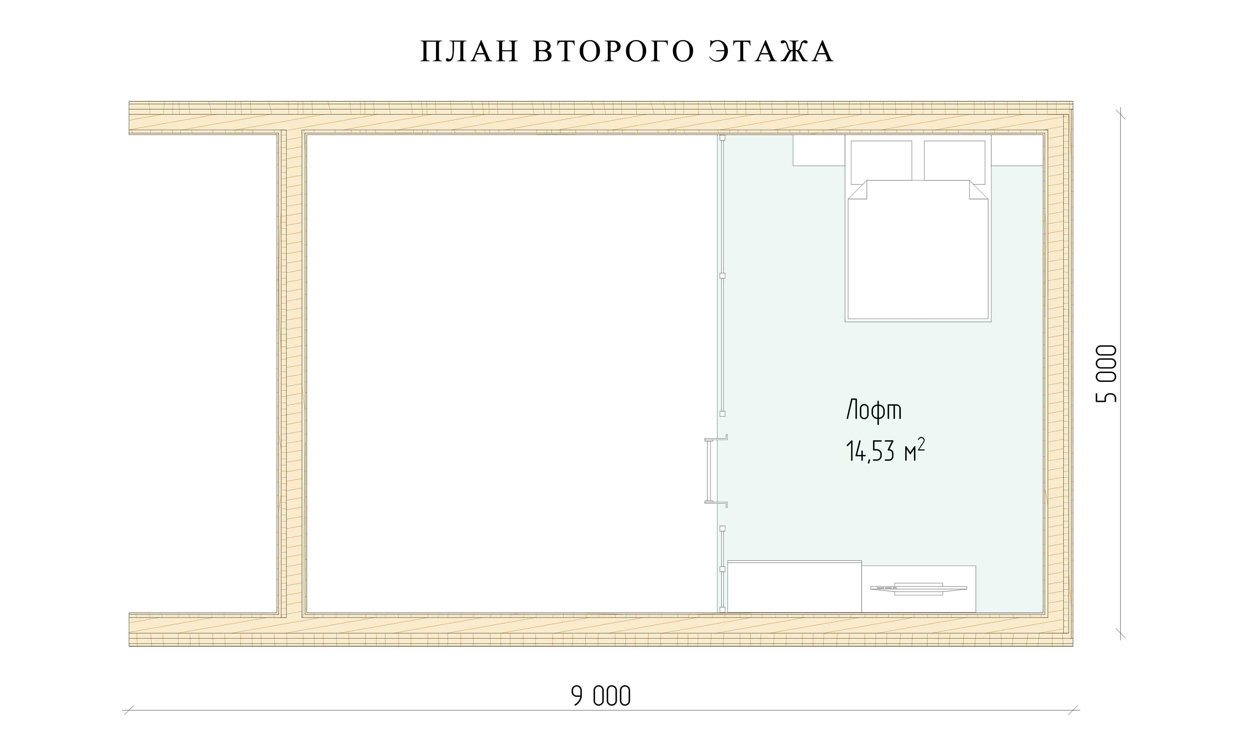 планировка 5х9