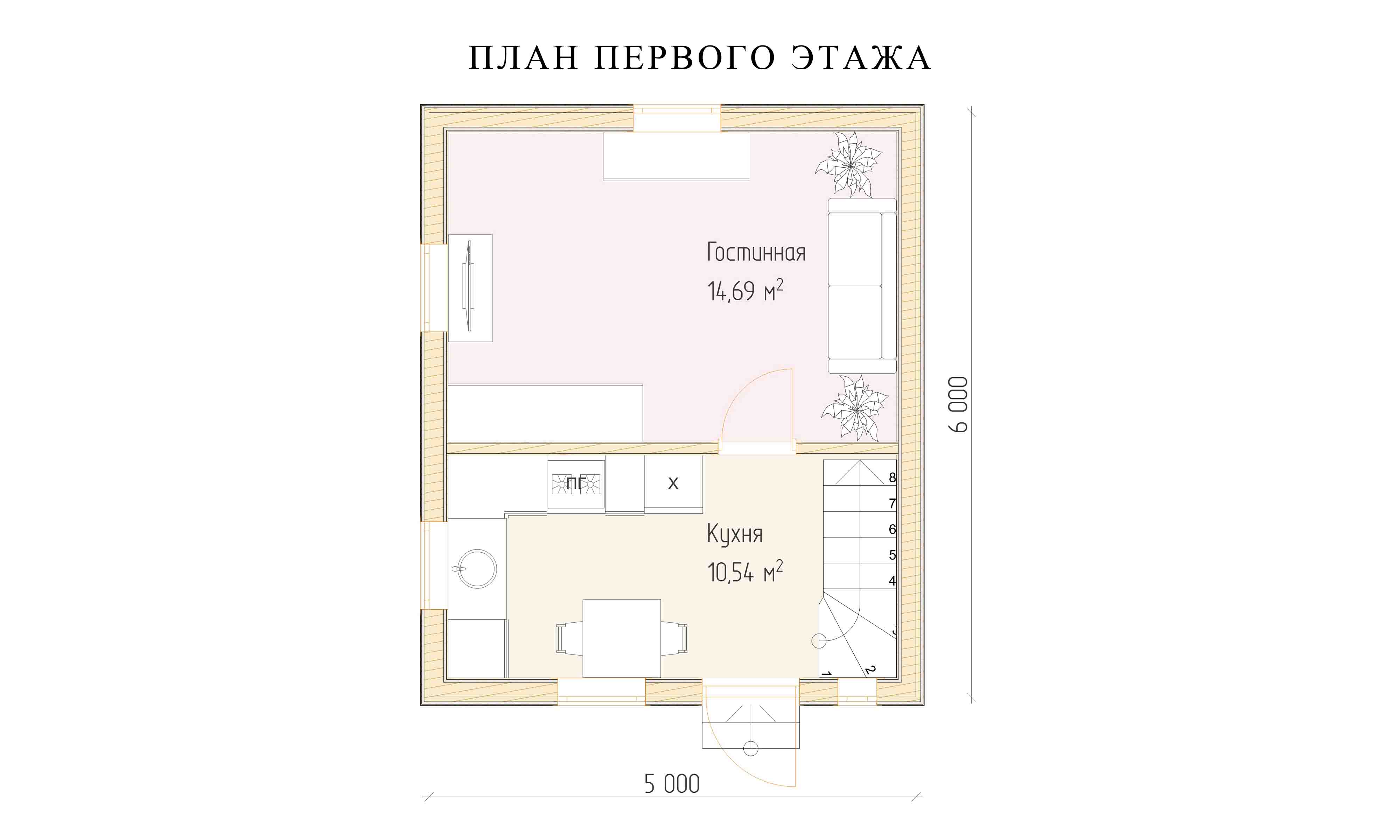 планировка 5х6