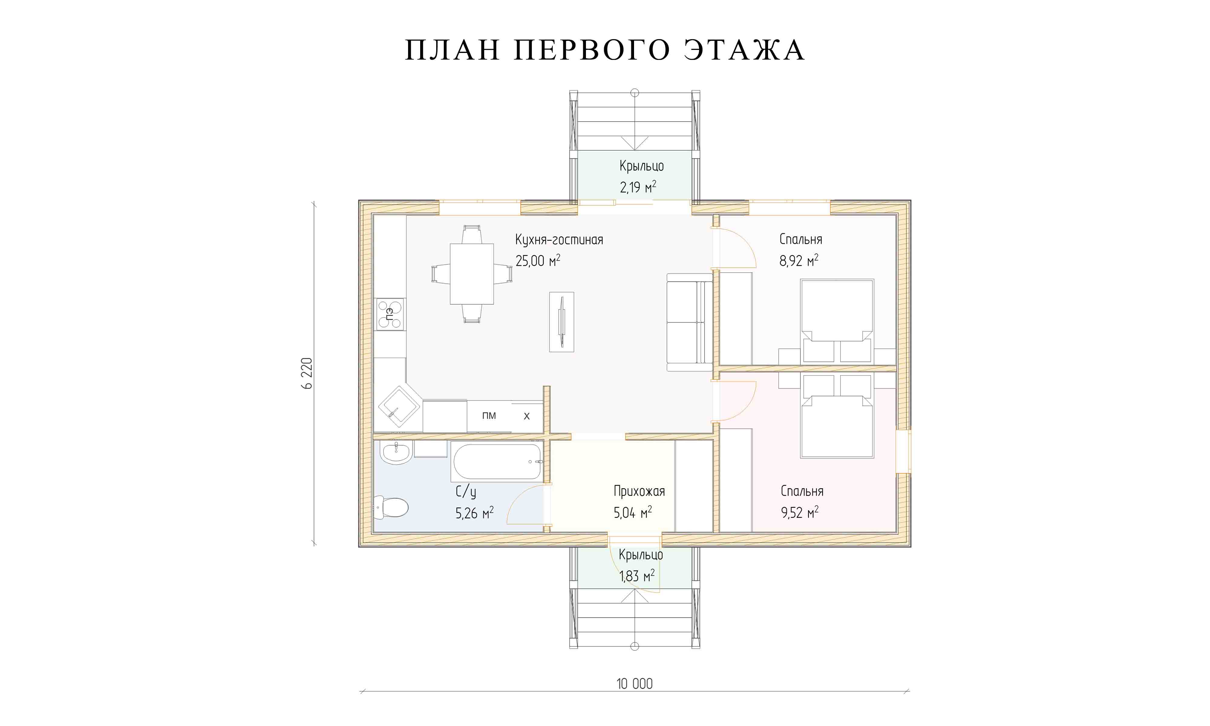 планировка 6х10