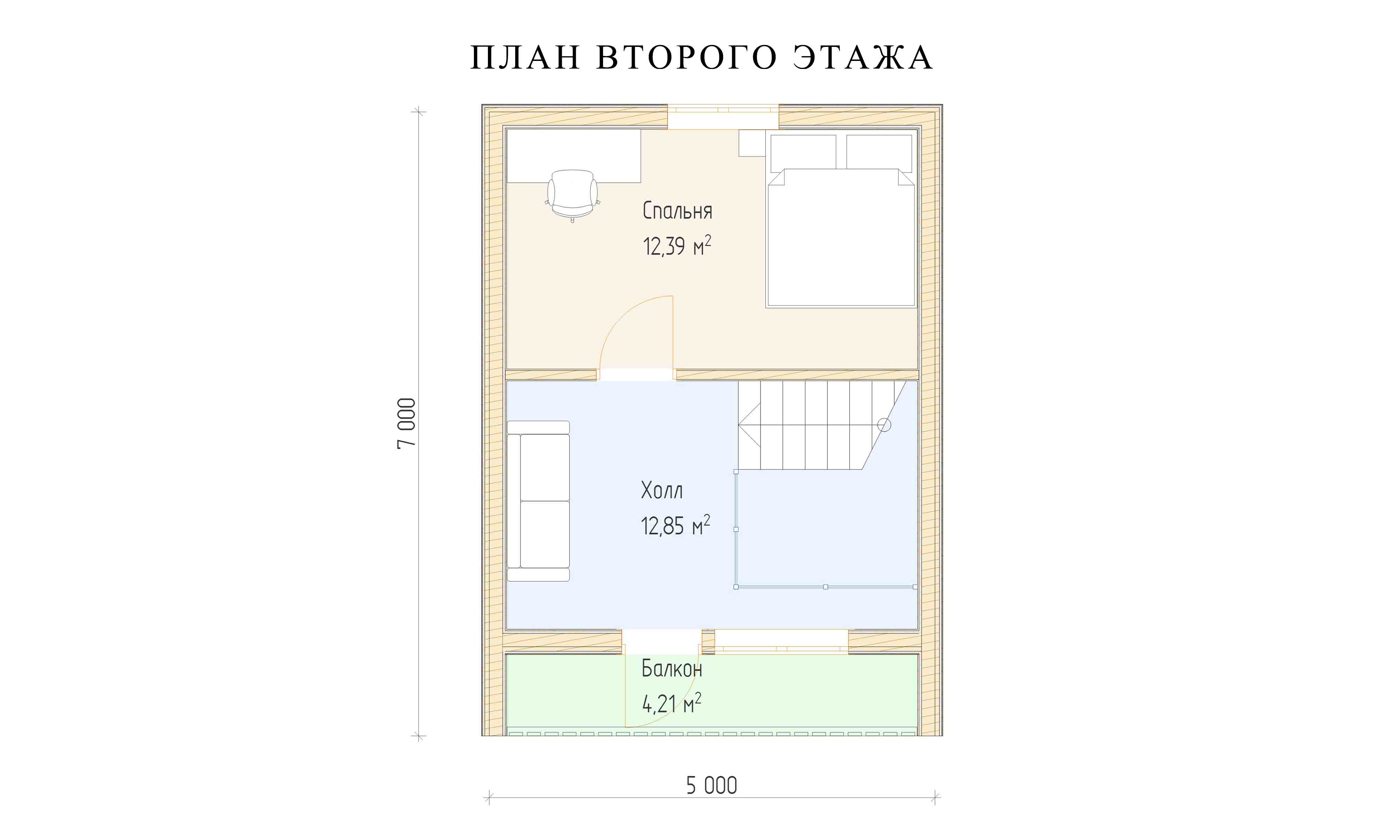 планировка 5х7