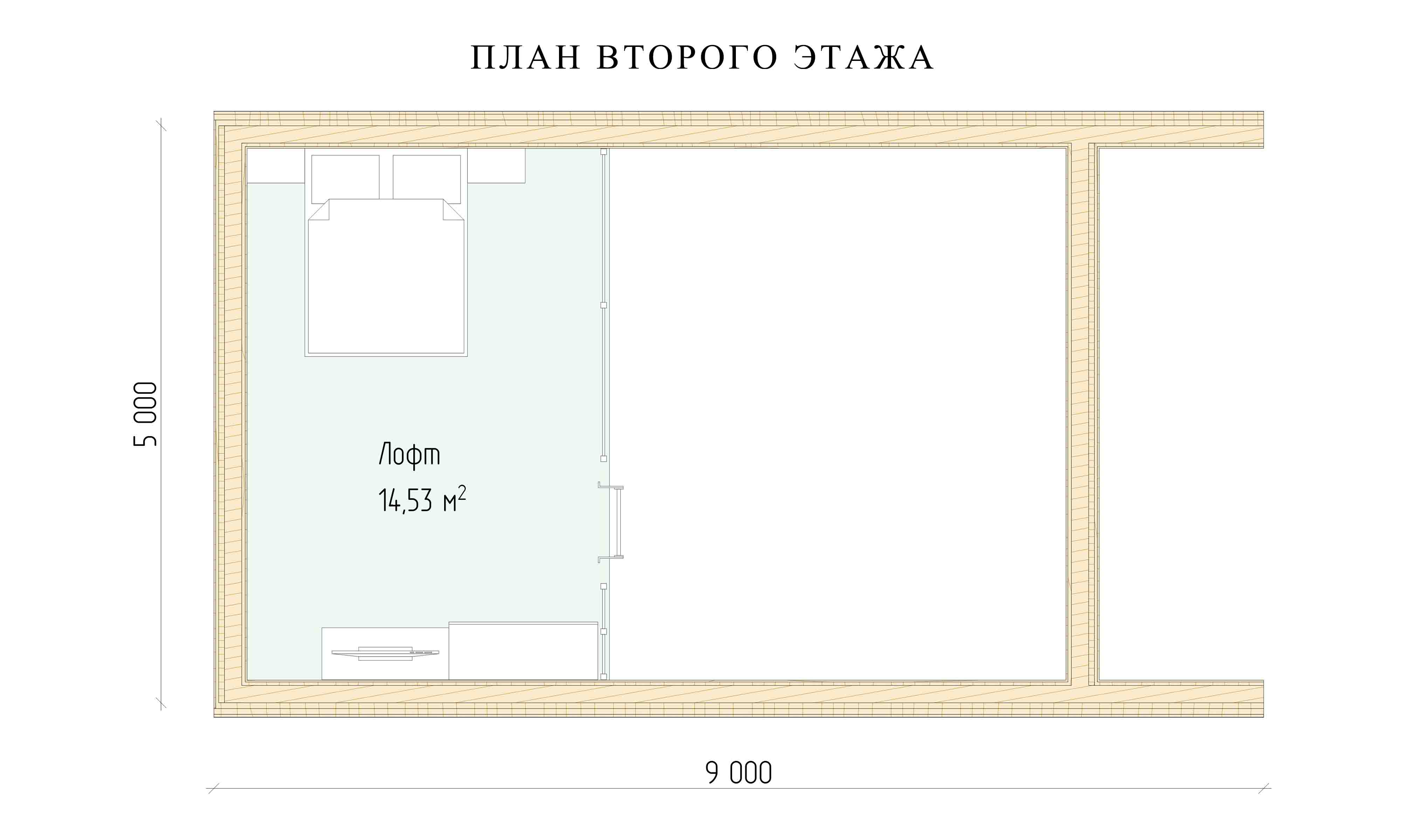 планировка 5х9