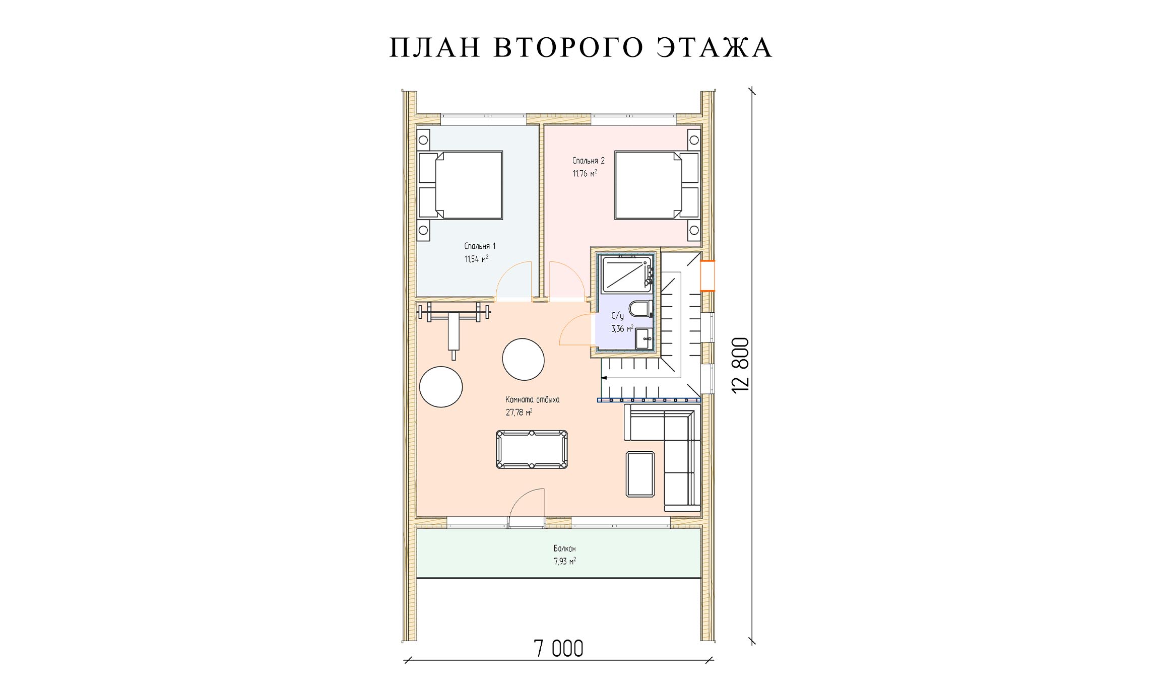 планировка 7х10