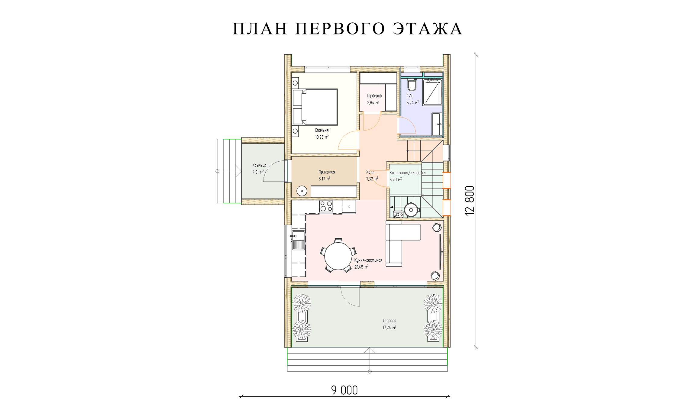 планировка 7х10