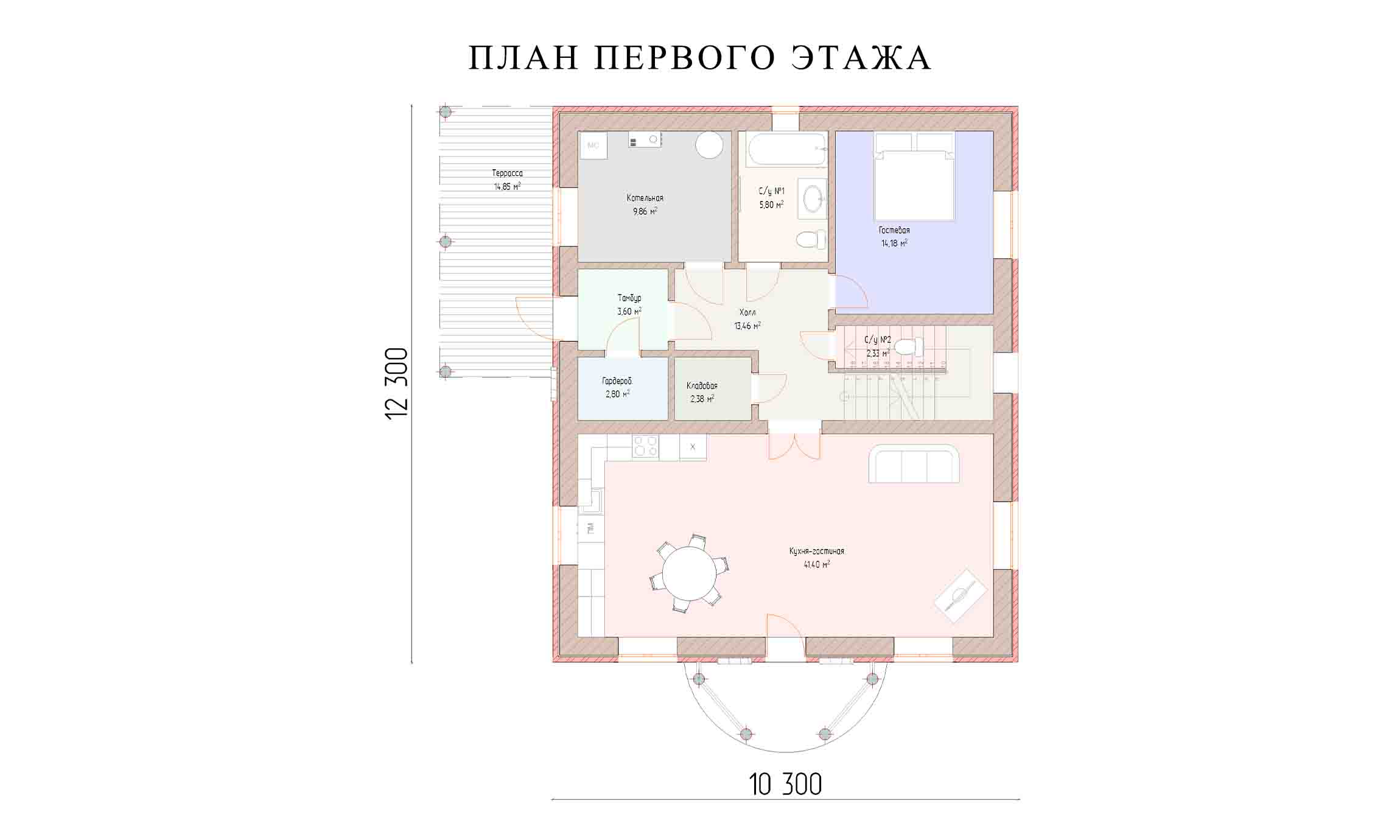 планировка 12х10
