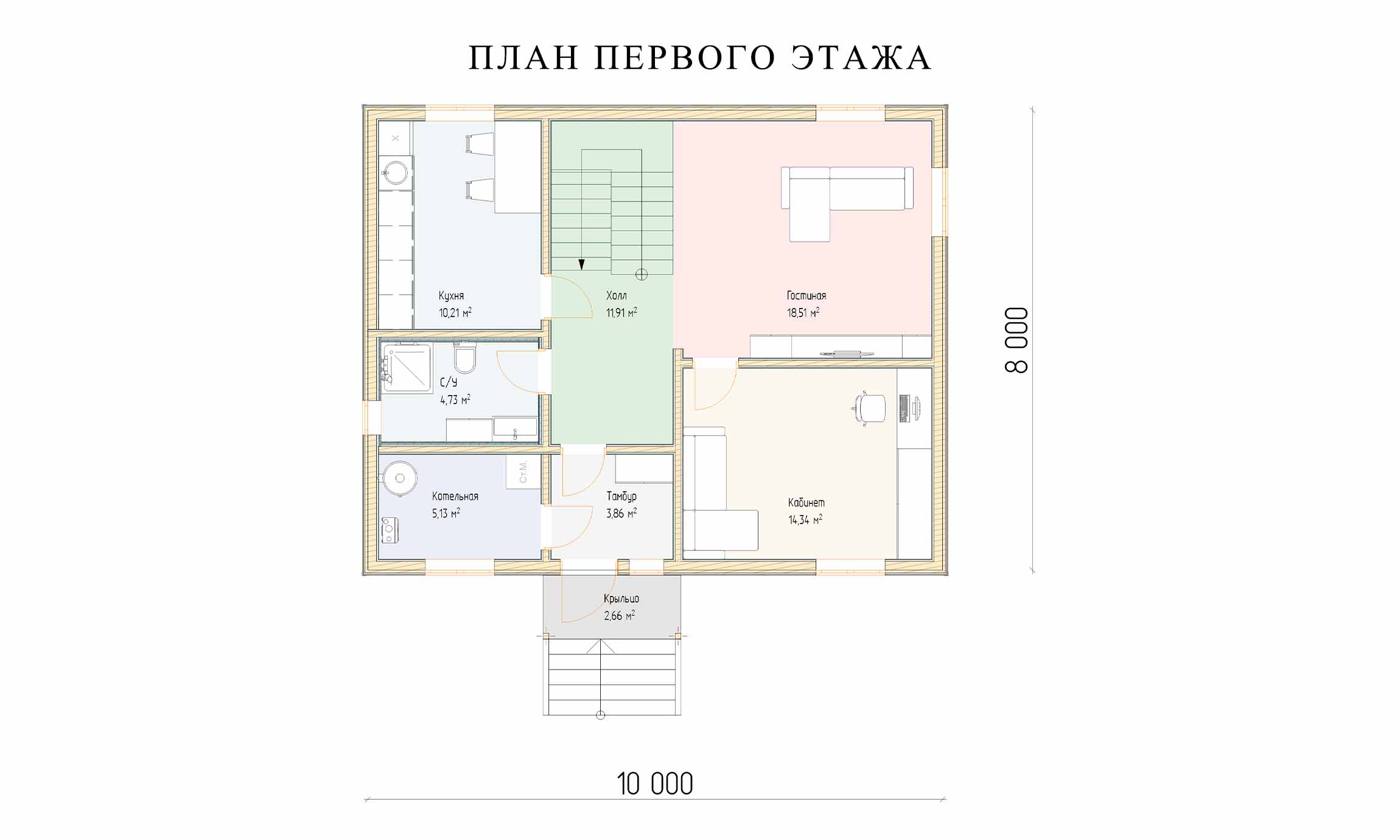 планировка 8х10