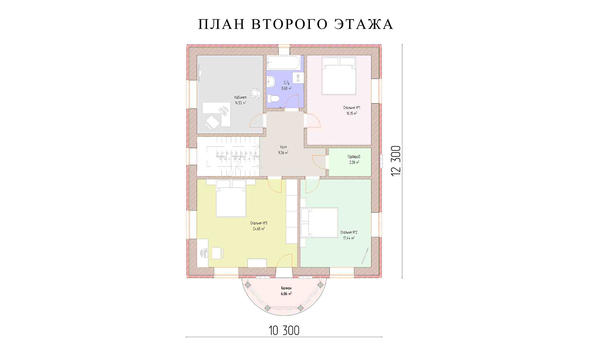 планировка 12х10