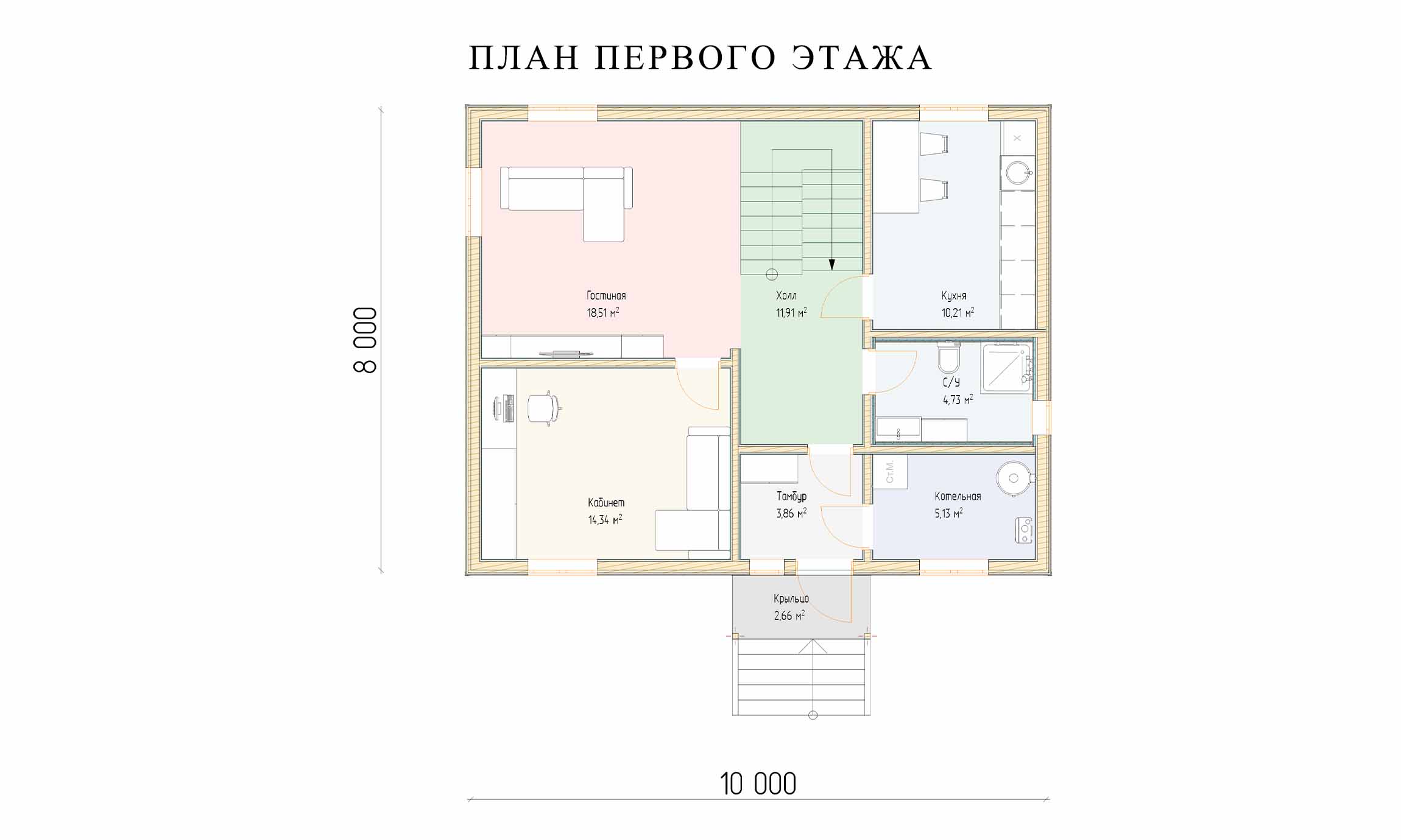 планировка 8х10