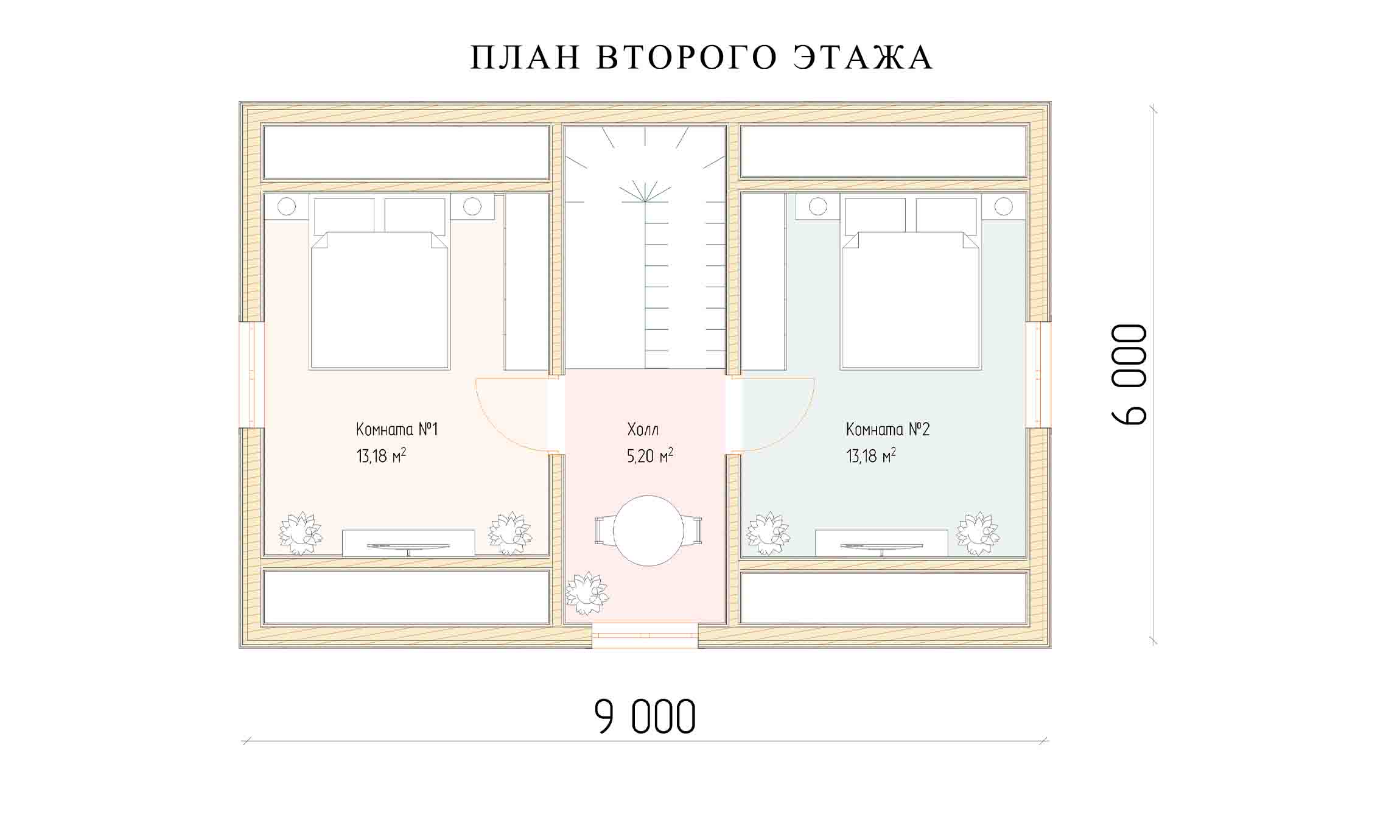 планировка 6х9
