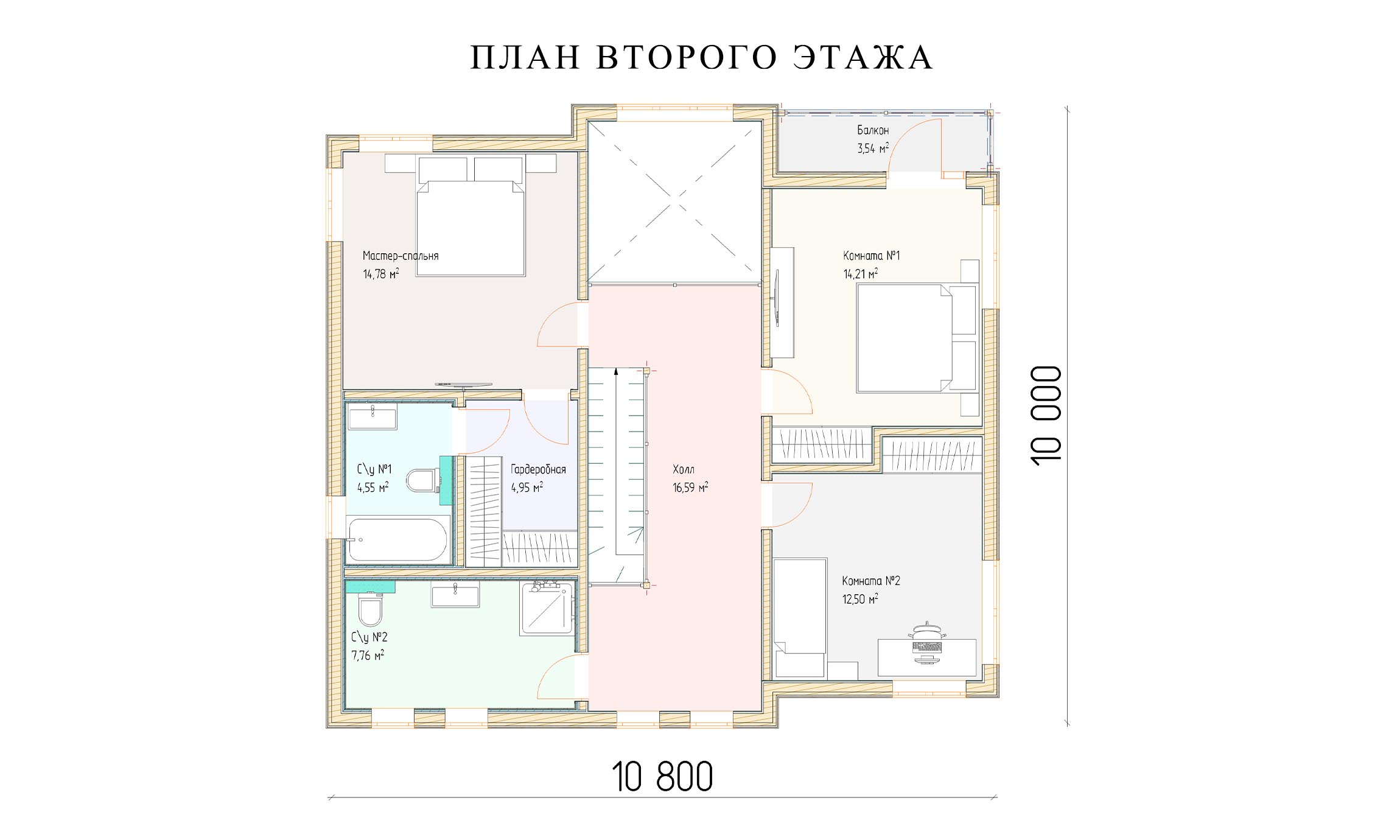 планировка 10х10