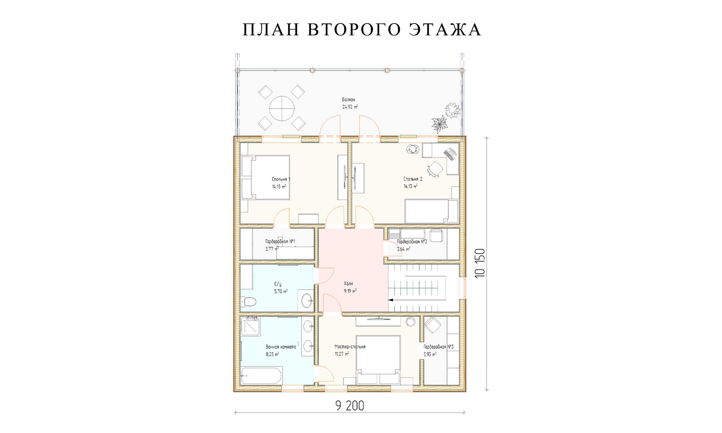 планировка 9х10
