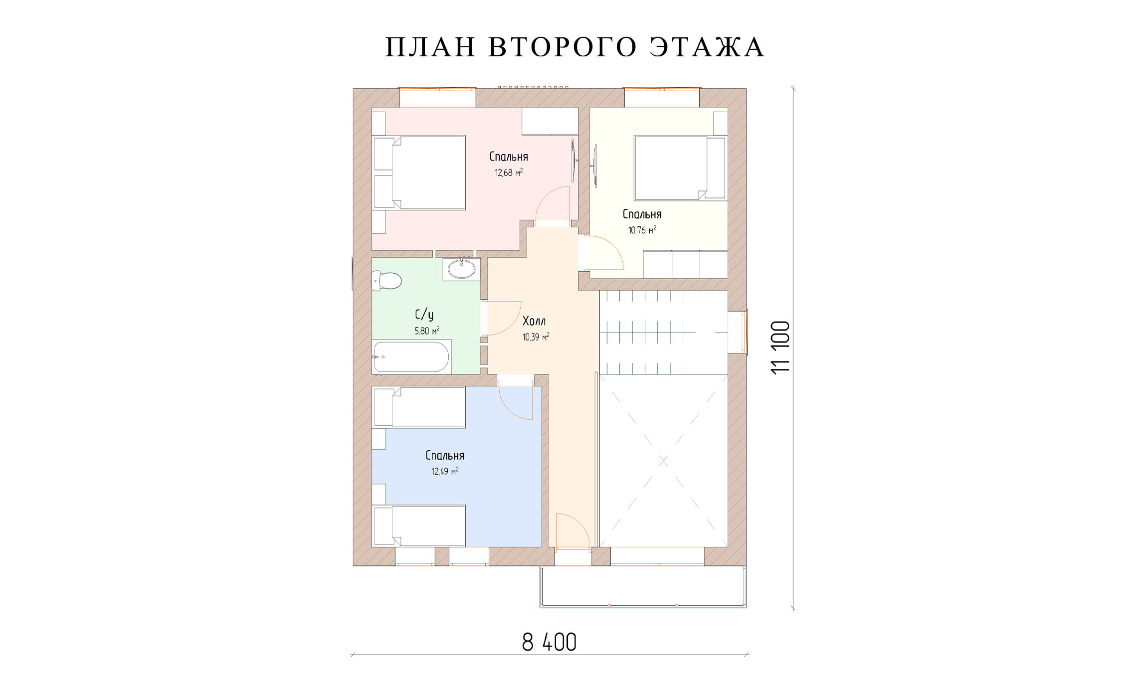планировка 8х10