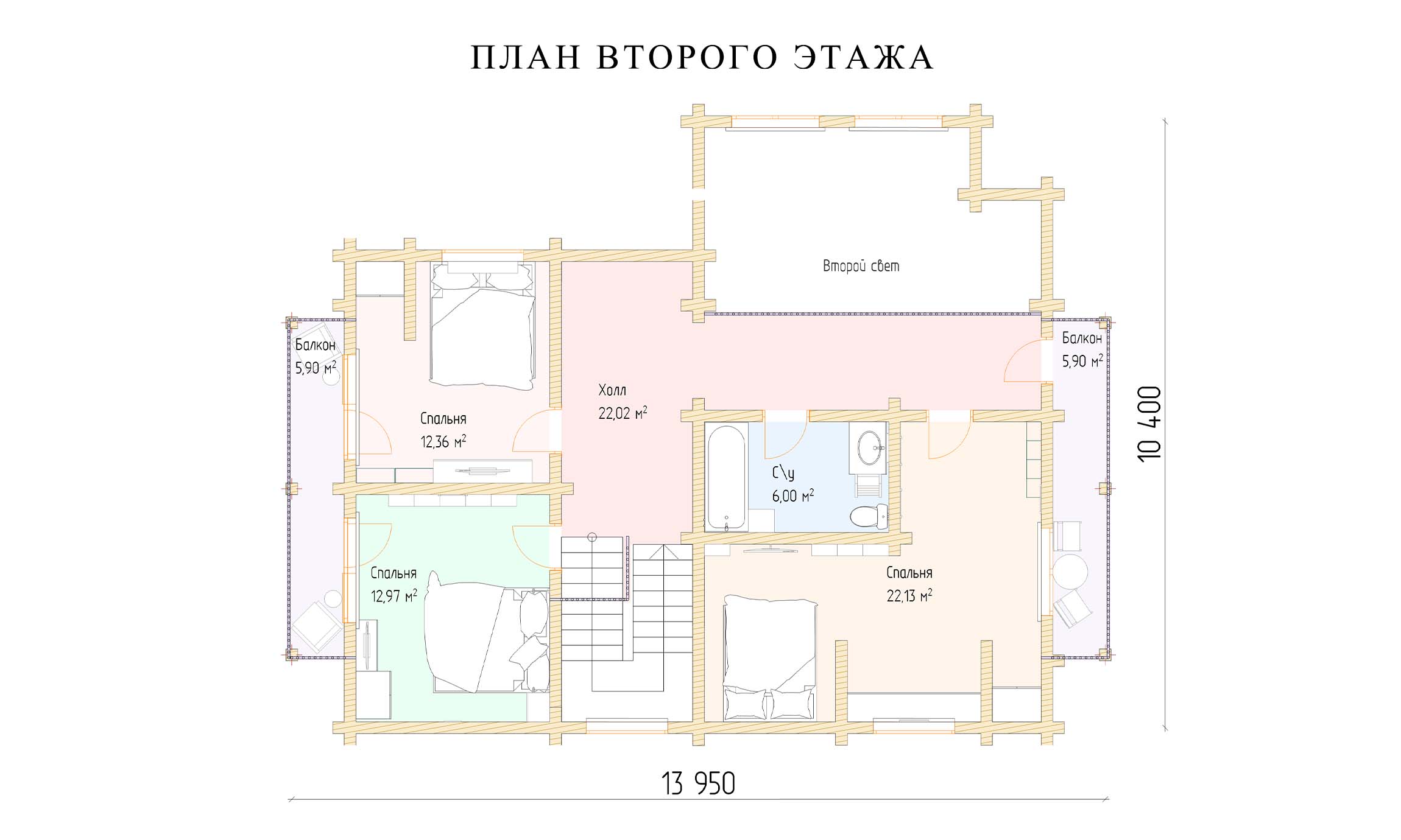 планировка 11х11