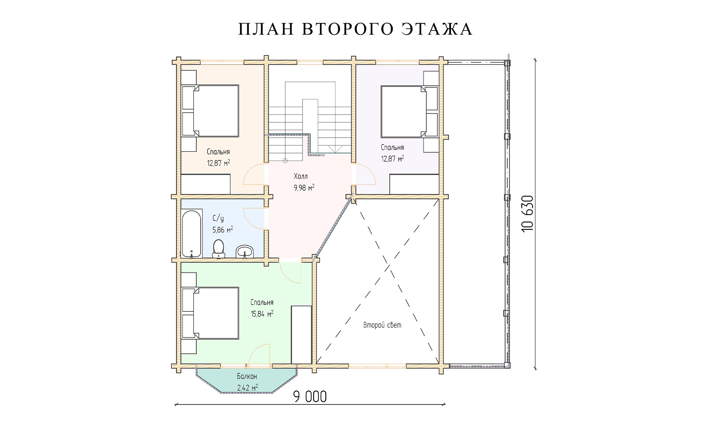 планировка 11х11