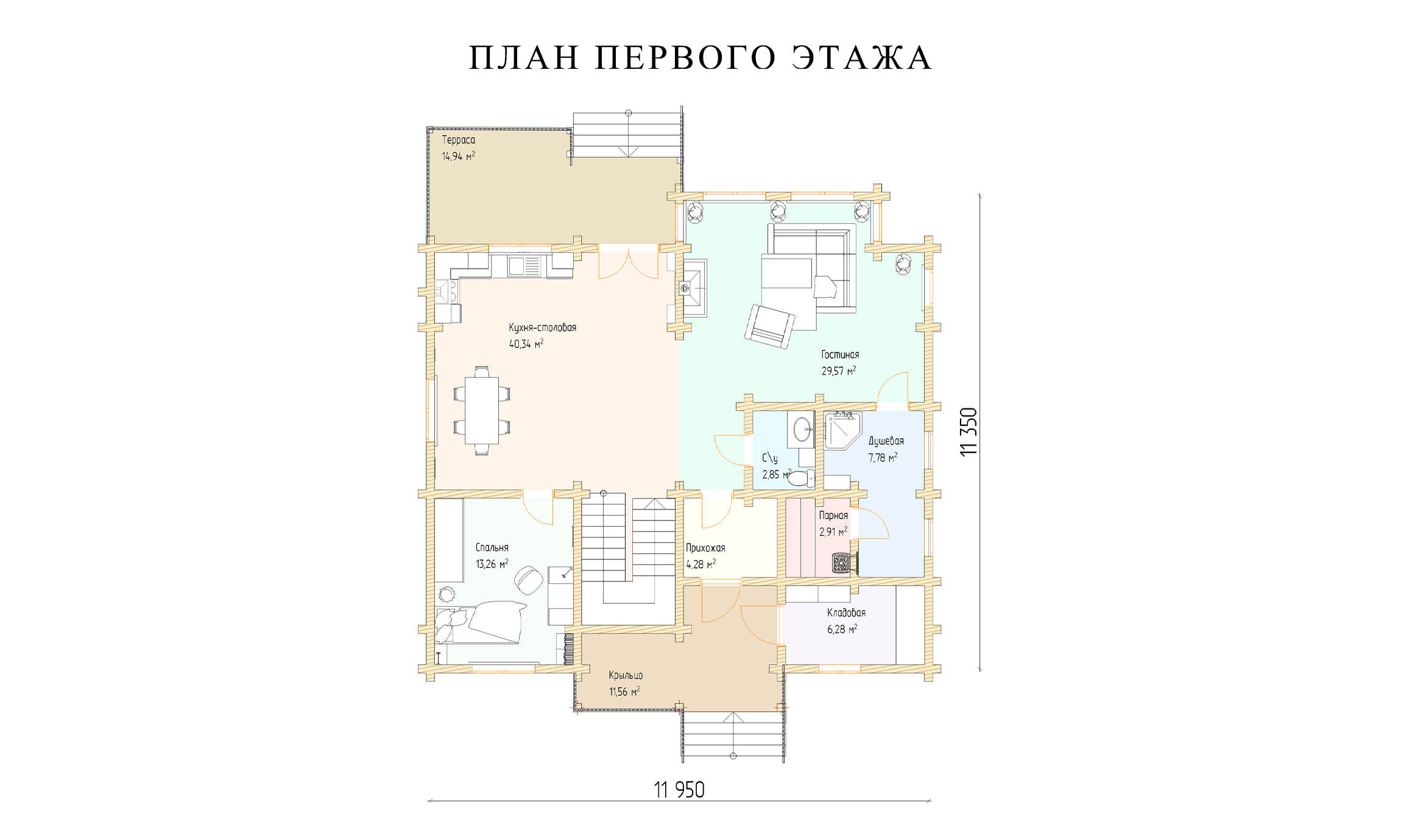 планировка 11х11
