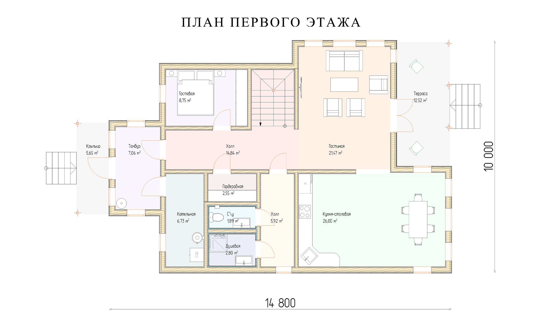 планировка 12х9