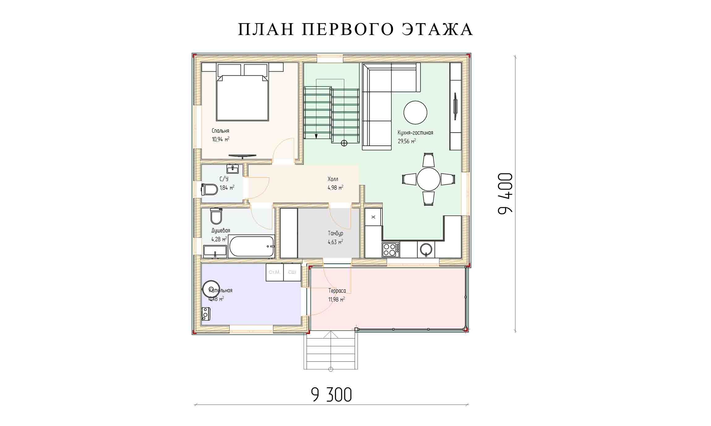 планировка 9х9