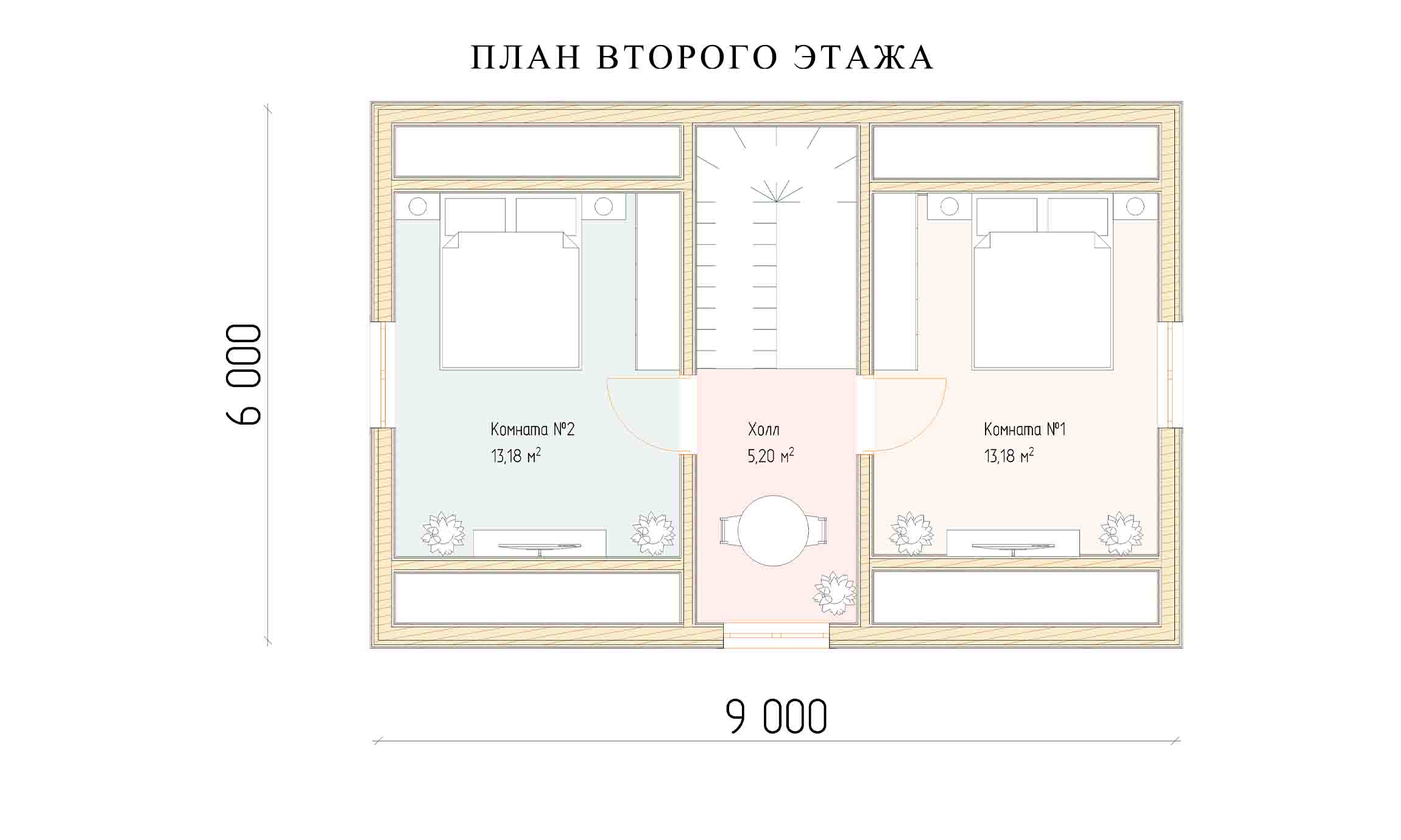 планировка 6х9