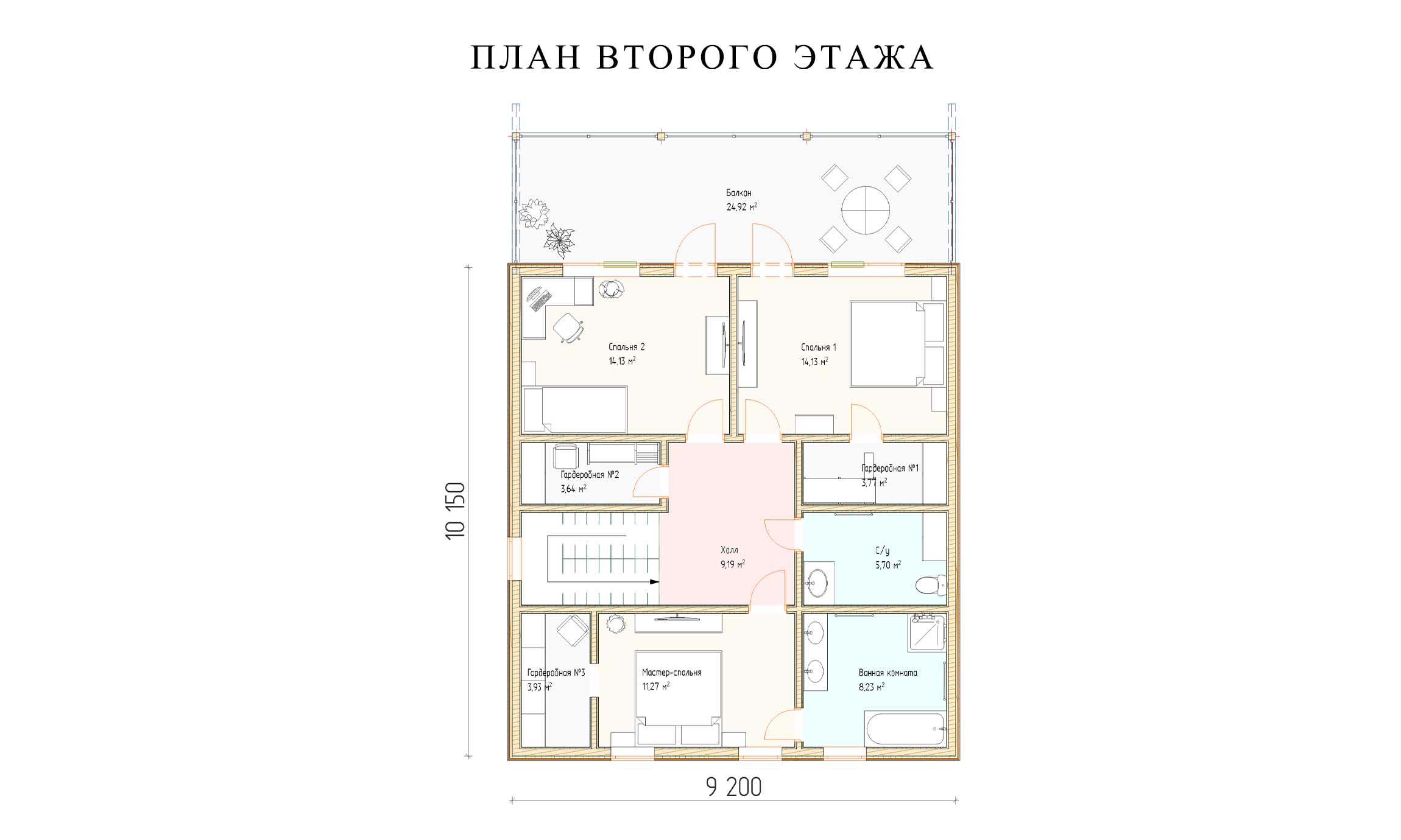 планировка 9х10