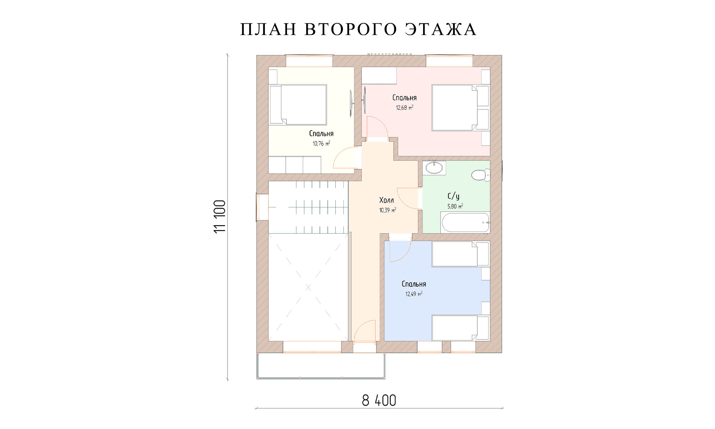 планировка 8х10