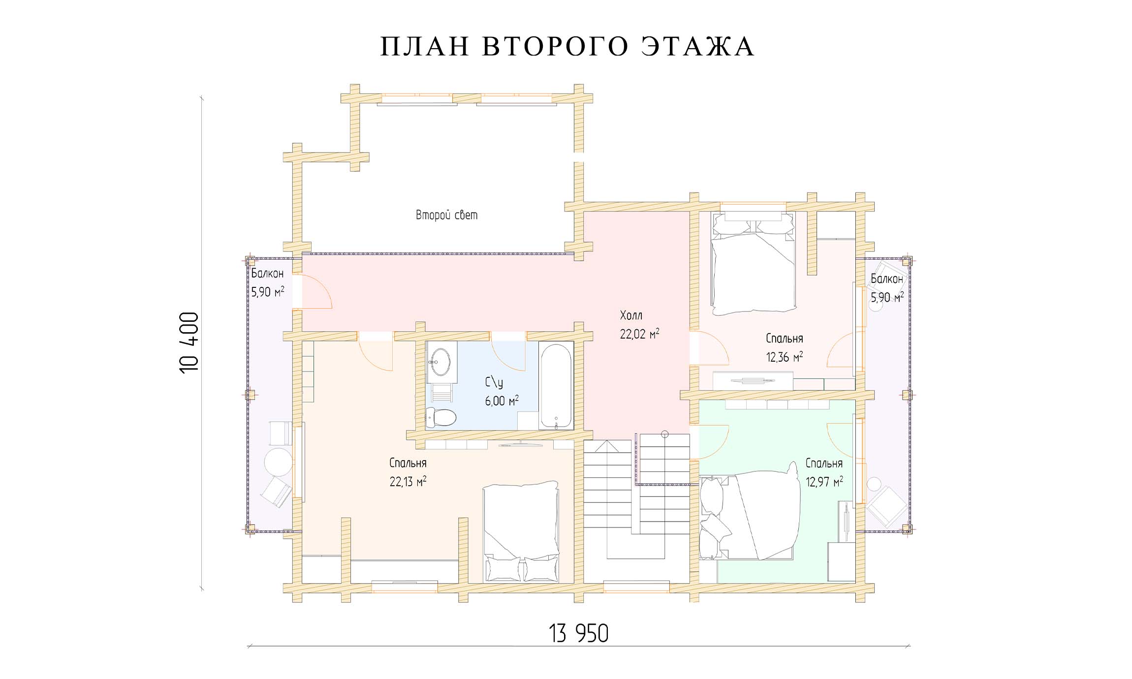 планировка 11х11