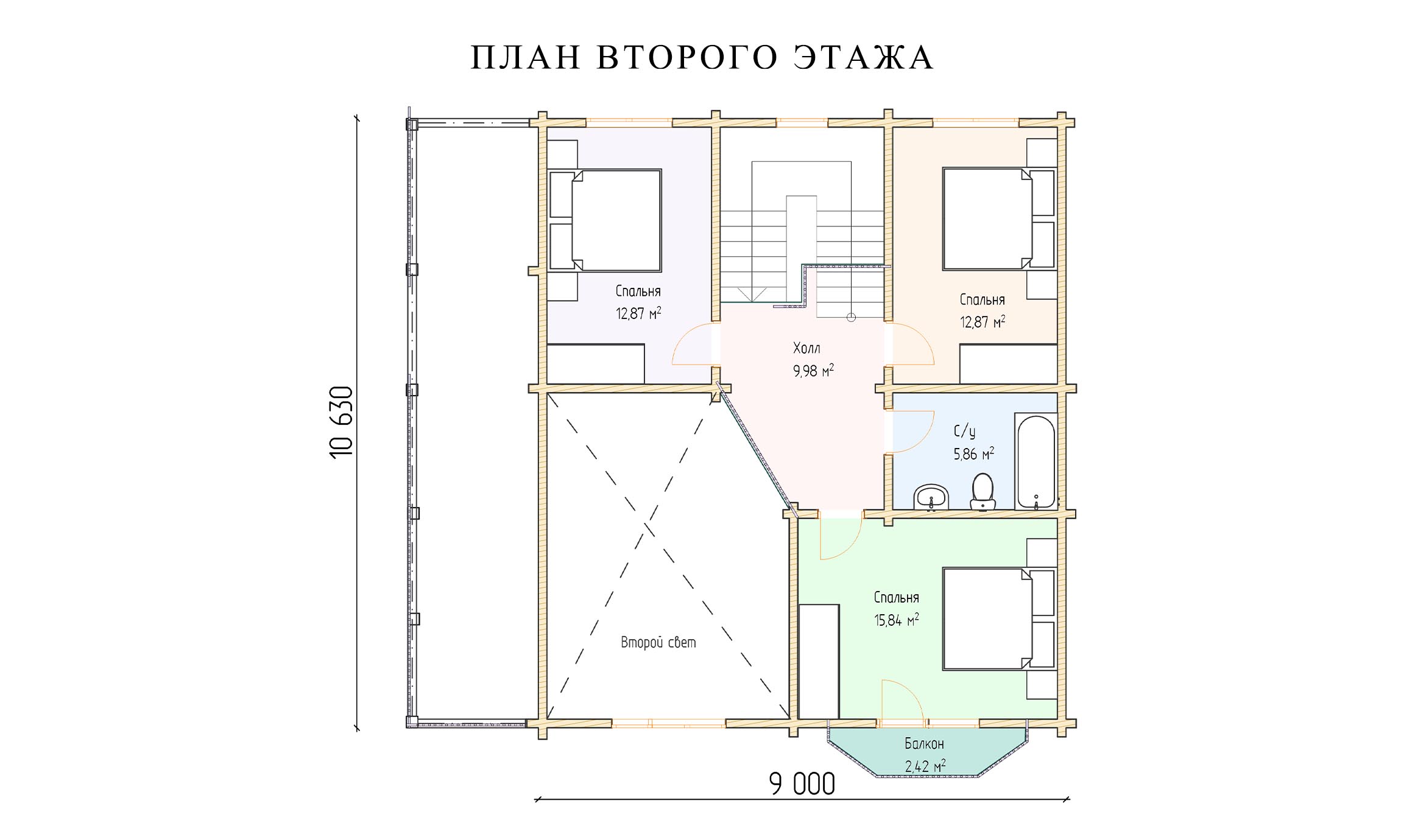 планировка 11х11