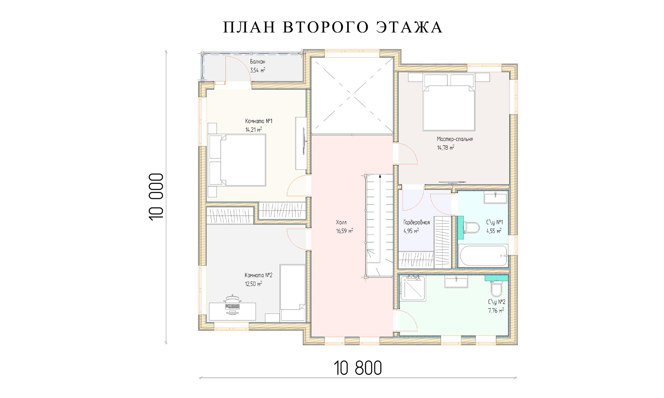 планировка 10х10