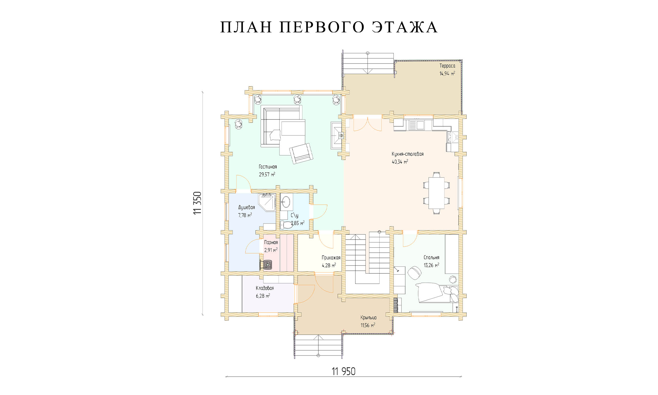 планировка 11х11
