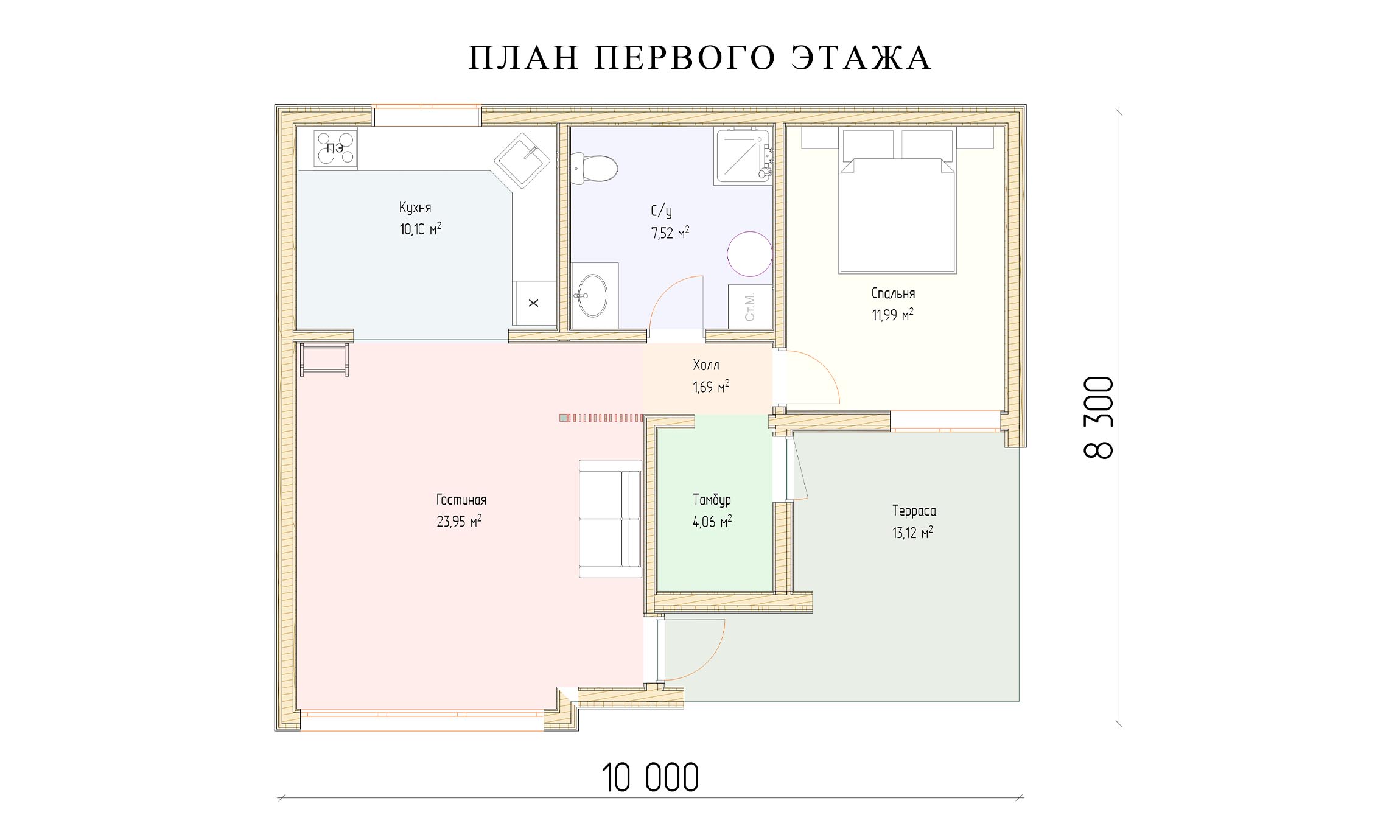 планировка 8х10