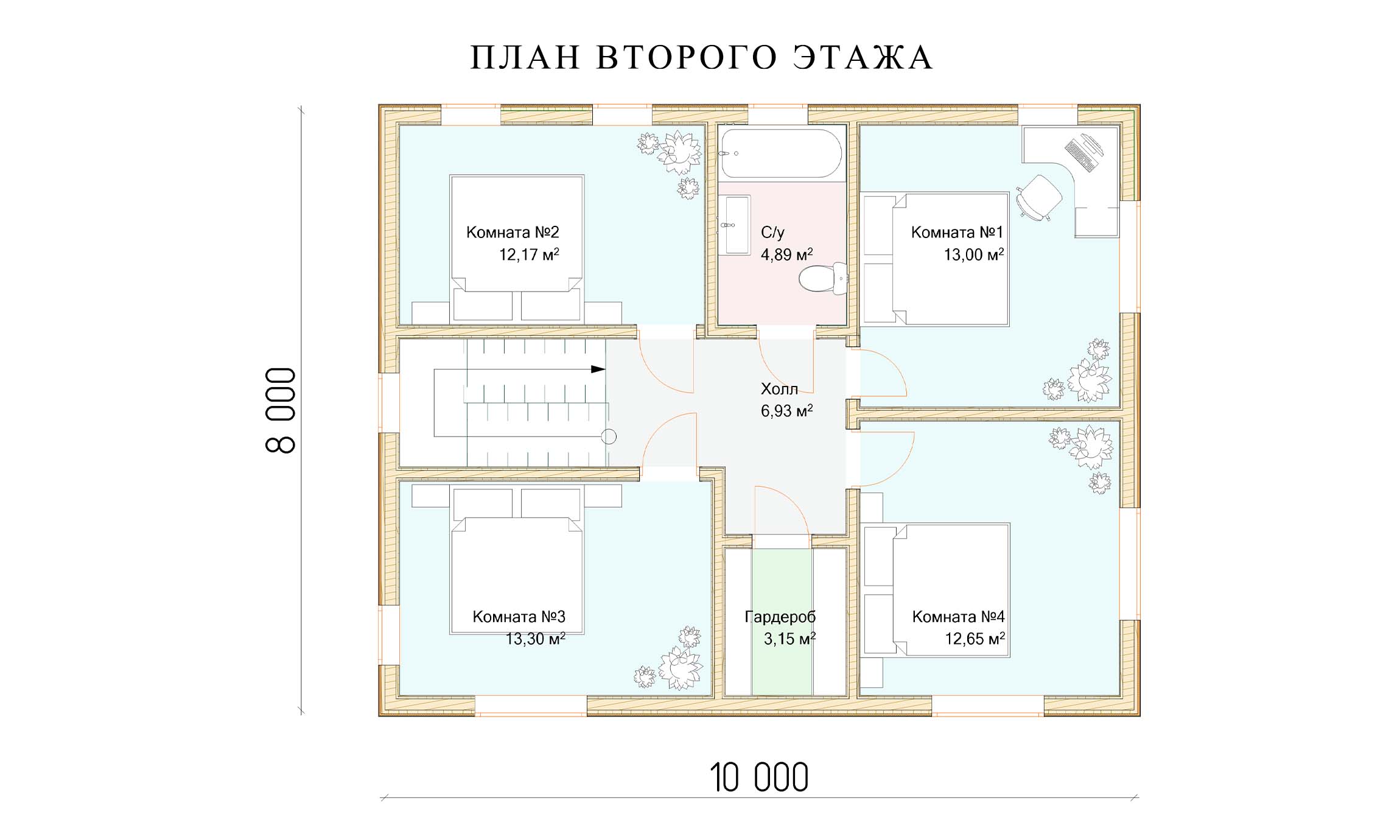 планировка 8х10