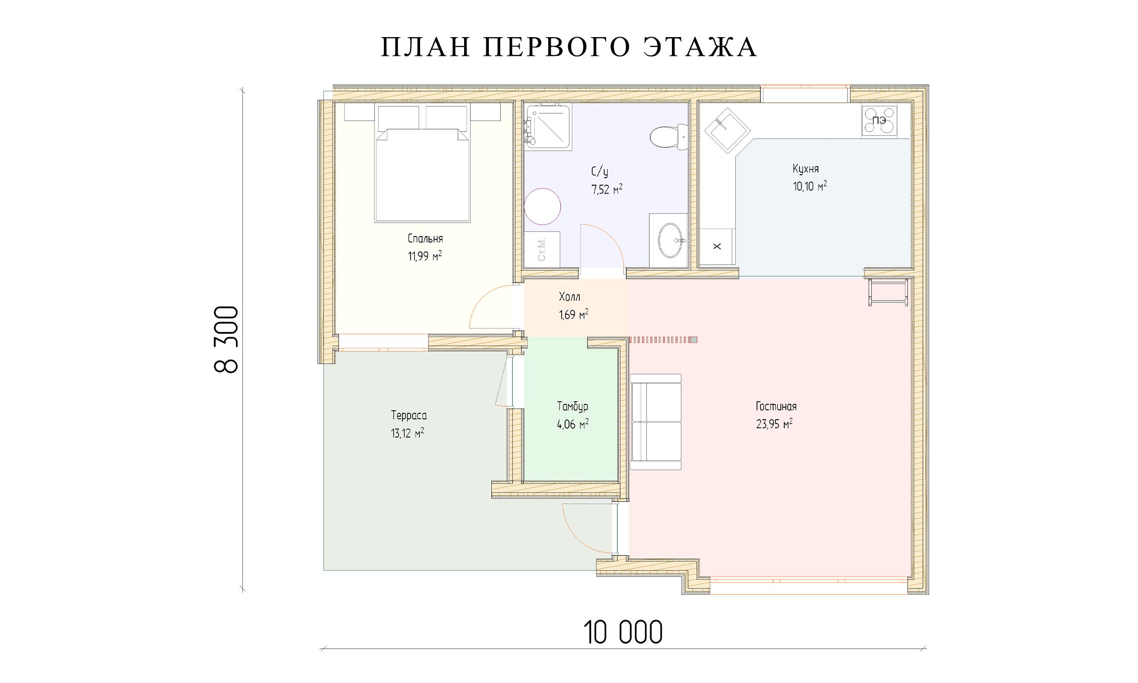 планировка 8х10