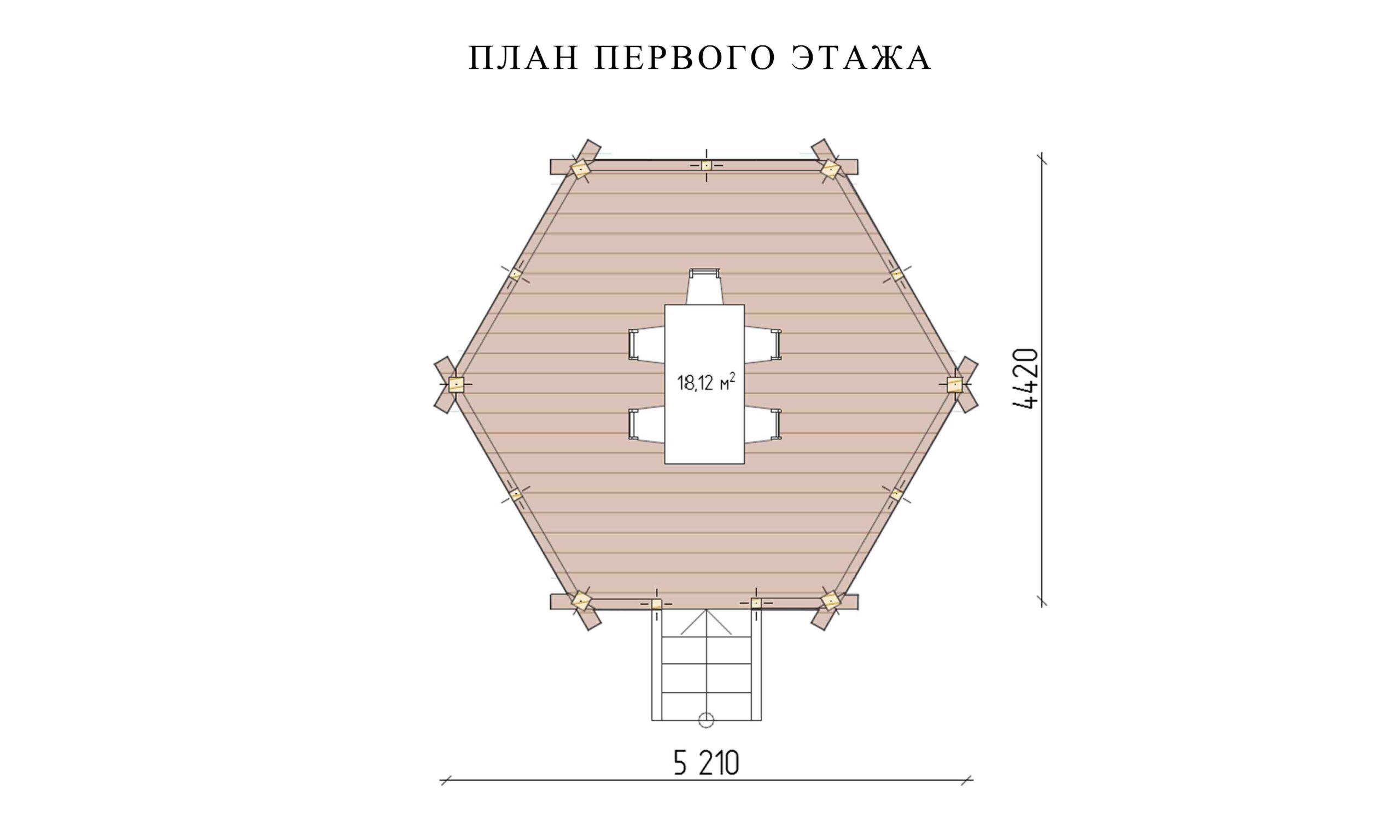 План беседки
